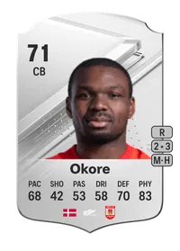 Jores Okore Rare 71 Overall Rating