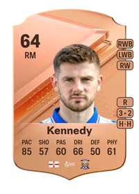 Matty Kennedy Rare 64 Overall Rating