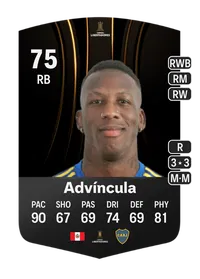 Luis Advíncula CONMEBOL Libertadores 75 Overall Rating