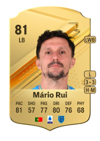 Mário Rui Rare 81 Overall Rating