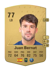 Juan Bernat Common 77 Overall Rating