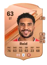 Jamie Reid Rare 63 Overall Rating