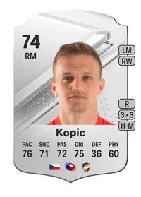 Jan Kopic Rare 74 Overall Rating