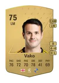 Vako Common 75 Overall Rating