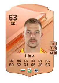 Plamen Iliev Rare 63 Overall Rating