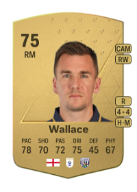 Jed Wallace Common 75 Overall Rating