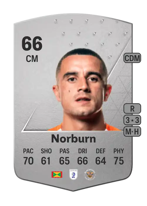 EA FC 24 Ollie Norburn 66