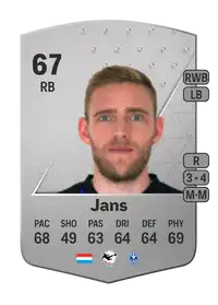 Laurent Jans Common 67 Overall Rating