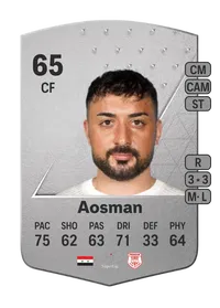 Aias Aosman Common 65 Overall Rating