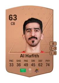 Abdullah Al Hafith Common 63 Overall Rating