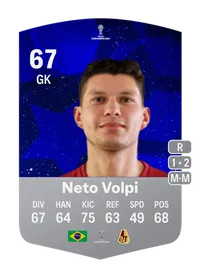 Neto Volpi CONMEBOL Sudamericana 67 Overall Rating