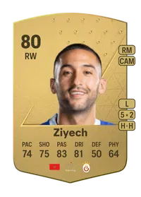 Hakim Ziyech Common 80 Overall Rating