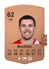 Garry Buckley Common 62 Overall Rating