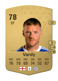 Jamie Vardy Common 78 Overall Rating
