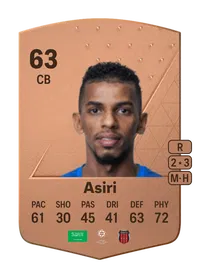 Ahmed Asiri Common 63 Overall Rating