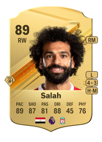 Mohamed Salah Rare 89 Overall Rating