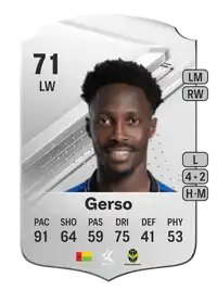 Gerso Rare 71 Overall Rating