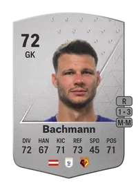 Daniel Bachmann Common 72 Overall Rating