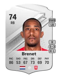 Joshua Brenet Rare 74 Overall Rating