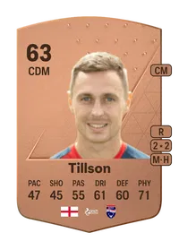 Jordan Tillson Common 63 Overall Rating