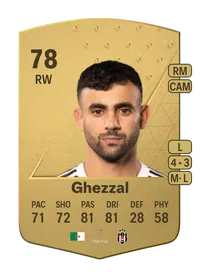 Rachid Ghezzal Common 78 Overall Rating