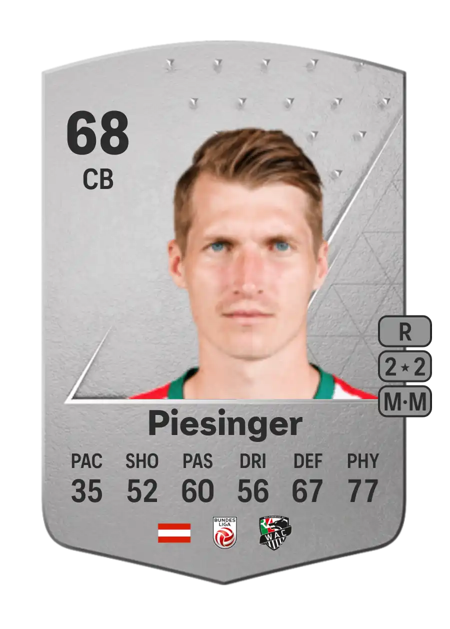 Simon Piesinger Common 68 Overall Rating