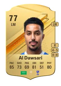 Salem Al Dawsari Rare 77 Overall Rating