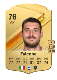 Wladimiro Falcone Rare 76 Overall Rating