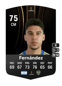 Guillermo Fernández CONMEBOL Libertadores 75 Overall Rating