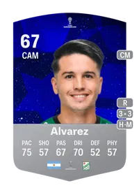 Cristian Álvarez CONMEBOL Sudamericana 67 Overall Rating