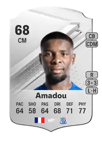 Ibrahim Amadou Rare 68 Overall Rating