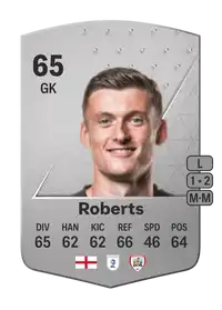 Liam Roberts Common 65 Overall Rating