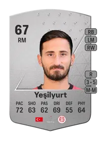 Erdoğan Yeşilyurt Common 67 Overall Rating