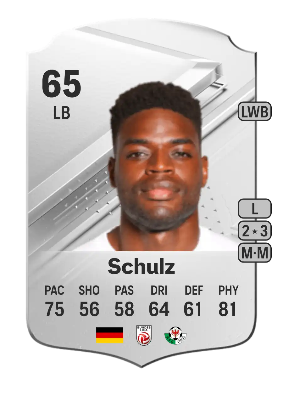 Kofi Schulz Rare 65 Overall Rating