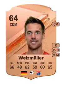 Maximilian Welzmüller Rare 64 Overall Rating