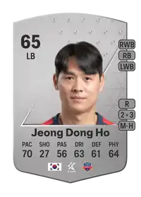 Jeong Dong Ho Common 65 Overall Rating