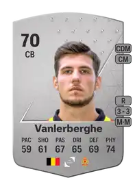 Jordi Vanlerberghe Common 70 Overall Rating