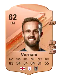 Charles Vernam Rare 62 Overall Rating