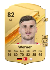 Timo Werner Rare 82 Overall Rating