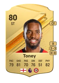 Ivan Toney Rare 80 Overall Rating