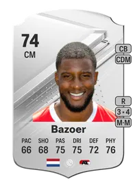 Riechedly Bazoer Rare 74 Overall Rating