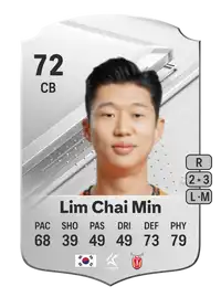 Lim Chai Min Rare 72 Overall Rating