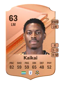 Sullay Kaikai Rare 63 Overall Rating