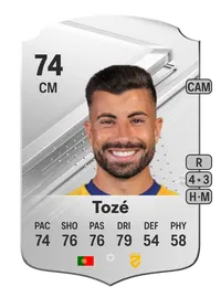 Tozé Rare 74 Overall Rating