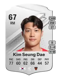 Kim Seung Dae Rare 67 Overall Rating