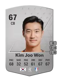 Kim Joo Won Common 67 Overall Rating