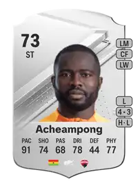 Frank Acheampong Rare 73 Overall Rating