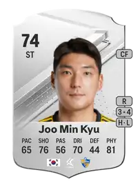 Joo Min Kyu Rare 74 Overall Rating