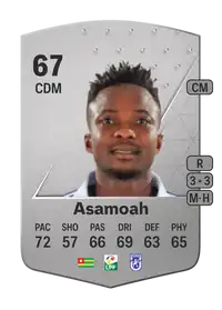 Samuel Asamoah Common 67 Overall Rating