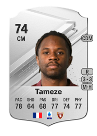 Adrien Tameze Rare 74 Overall Rating